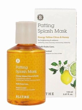 Blithe Patting Splash Mask Energy Yellow Citrus & Honey Energy Yellow Citrus &